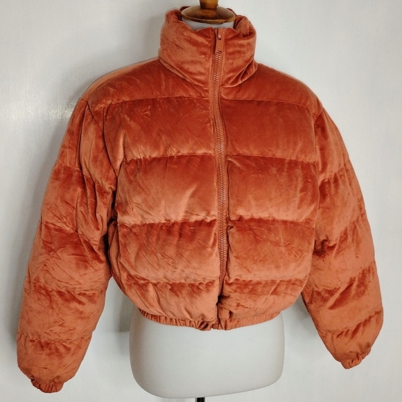 SACRE PUMPKIN CROPPED PUFFER JACKET NWOT - Picture 5 of 10